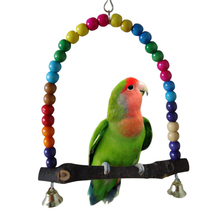 Bird supplies Squirrel Large And Medium-Sized Parrot Supplies Bite Toys Swing Stand Station Climbing Ladder Chinchilla Bird Cage 2024 - buy cheap