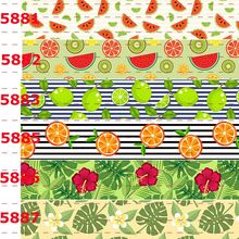 Cinta de frutas estampada, 10 yardas, diferentes tamaños, patrón animado, 5881 2024 - compra barato