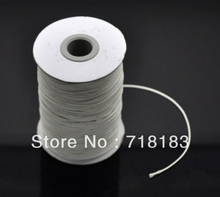 Оптовая продажа 1 рулон (180 м) Белый вощеный хлопковый шнур 1 мм для браслета/ожерелья DIY шнуры 2024 - купить недорого