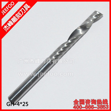 4*25mm 3D CNC engraving bit carving bit 4mm shank single flute CAD CAM spiral end mill for woodworking metal and aluminum 2024 - buy cheap