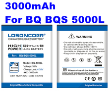 LOSONCOER 3000mAh BQS-5000L BQ5000L BQ-5000L High Capacity Batteries For BQ BQS-5000L BQ 5000L Mobile Phone Battery 2024 - buy cheap