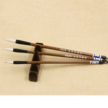 Escova de escrita de cabelo de bambu chinês 3 tamanhos, pincel para caligrafia e pintura para escrita 2024 - compre barato