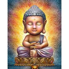 5D Diy Diamond Painting Cross Stitch full Square Round Diamond Embroidery Cute little Buddha picture for wall room Decor H876 2024 - buy cheap