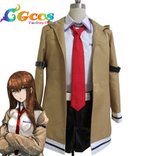 CGCOS Free Shipping Cosplay Costume Steins Gate Makise Kurisu New in Stock Retail/Wholesale Halloween Christmas Party Uniform 2024 - buy cheap