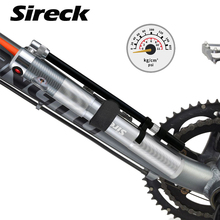 Sireck 210Psi with Dial Two-way Tire Pump Mini Portable Bicycle Pump Aluminum Alloy Mountain Cycling Bike Pump 2024 - buy cheap