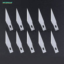 Wozniak 10 pcs Blades for Wood Carving Tools Engraving Craft Sculpture Knife Scalpel Cutting Tool PCB Repair Repair Hard Blade 2024 - buy cheap