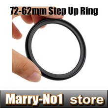 Frete grátis anel preto de lente do filtro ascendente anel de lente 72mm a 62mm 72mm -62mm 72 -62mm 2024 - compre barato