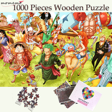 MOMEMO Luffy and His Companions Wooden Puzzle One Piece Jigsaw 1000 Pieces Puzzles Cartoon Puzzle Games for Adults Childen Toys 2024 - buy cheap