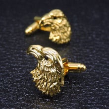 Envío gratuito, material de cobre de alta calidad gemelos Nueva joyería de moda, gemelos de animal de la suerte dorada, regalos de boda para hombre. 2024 - compra barato