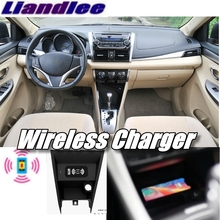 Liandlee Wireless Car Phone Charger Armrest Storage Compartment Fast qi Charging For TOYOTA Vios XP150 2024 - buy cheap