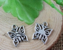 10 piezas Vintage plata hermosa mariposa dijes colgantes para joyería hacer hallazgos pulseras accesorios hechos a mano DIY Z2413 2024 - compra barato