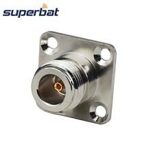 Superbat N Solder Female Jack with 4 hole Panel Mount RF Coaxial Connector for Semi rigid.086" Cable RG405 2024 - buy cheap