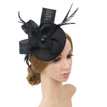 Ladies Women Wedding Evening Party Mesh Headband Flower Hat Fascinator Caps 2024 - купить недорого