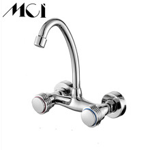 Wall Mounted Kitchen Faucet Wall Kitchen Mixer Kitchen Sink Tap 360 Degree Hot And Cold Water Double Holes Faucet Mci-D041 2024 - buy cheap