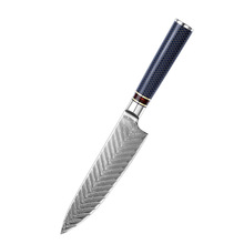Премиум дамасский острый Западный нож шеф-повара, нож для приготовления суши, домашний 8-дюймовый острый нож для нарезки мяса 2024 - купить недорого