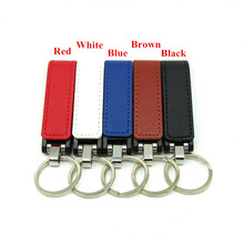 Fashion brown/black/red/blue leather usb flash drive Pen drive disk memory stick pendrive mini Business gift 4gb 8gb 16gb 32gb 2024 - buy cheap
