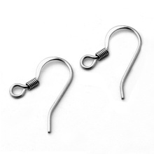 New Style Stainless Steel Flat Wire Ear Wires Earrings Hook with Loop Blanks Spring French Earwires DIY Findings Stuffs 11x18mm 2024 - buy cheap
