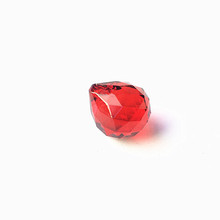 Bola de lustre de cristal de cor vermelha 20mm com frete grátis 100 para decoração de casa, pingentes de cortina de porta, decoração de casamento 2024 - compre barato