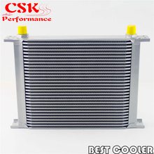 30 Row 8AN Universal Engine Transmission Oil Cooler 3/4"UNF16 AN-8 Silver 2024 - buy cheap