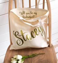 Personalized names Will you be my Bride wedding tote bags  hen Party gift keepsake Bags Bachelorette bridal shower favors 2024 - buy cheap