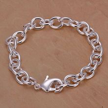 H089 Silver Color bracelet fashion jewelry Shrimp Lock Thick Bracelet Factory wholesale quality gifts 2024 - buy cheap