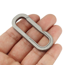 LLavero de aleación de titanio, llave anillo exterior EDC, herramienta pequeña, hebilla de bolsillo, color gris 2024 - compra barato
