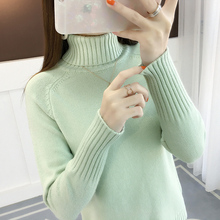 Turtleneck Sweater Womens Long Sleeve Knitted Pullovers Sweaters 2020 Autumn Winter Womens Loose Candy Colors Female Jumper Tops 2024 - buy cheap