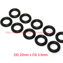 OD 22mm x CS 3.5mm black NBR nitrile o ring o-ring oring sealing rubber cord 2024 - buy cheap