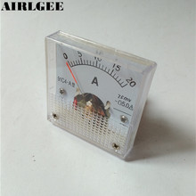 91C4 DC 0-20 А амперметр, квадратный аналоговый измеритель 2024 - купить недорого