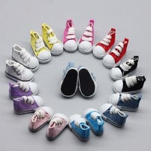 5cm Shoes For 1/6 BJD Doll Fashion Mini Canvas Shoes Handmade Dolls Accessories Educational Toy For Children DIY Dolls Shoe Gift 2024 - buy cheap