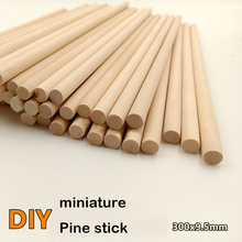 miniature  Pine stick  300*9.5mm*20pcs  Situational Sand Table Diy Tool 2024 - buy cheap