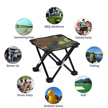 Foldable Fishing Chair Portable Camping Chair Folding Stool 600D Oxford Cloth Seat For Outdoor Picnic Beach Travel Hiking Chairs 2024 - buy cheap