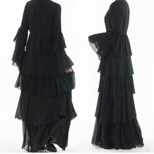 Elegant Adult Muslim Abaya Arab Turkish Singapore Cardigan Chiffon Jilbab Dubai Muslims Women Dresses Islamic Dress 2024 - buy cheap