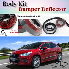 Bumper Lip Deflector Lips For Citroen DS4 DS 4 Front Spoiler Skirt For TopGear Friends Car Tuning View / Body Kit / Strip 2024 - buy cheap