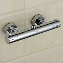 Grifo termostático de ducha para baño, válvula mezcladora termostática montada en la pared, mango doble, pulido, TR510 2024 - compra barato
