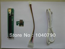 PCI-E PCI E Express 1X a 16X Tarjeta de aumento + Cable extensor USB 3,0 con fuente de alimentación para bitcoin litecoin minero 60 CM 2024 - compra barato