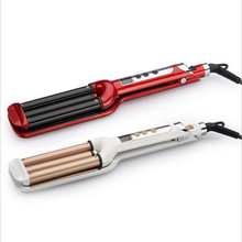 It is in the LCD electric porcelain hair styler hair curler roll 3 barrels curling tongs clamp V52 varies modelling tools 2024 - buy cheap