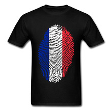 Camiseta con huella dactilar para hombre, camisa psicodélica con estampado de pulgar, conmemoración, de verano, con la bandera de Francia, Waifu 2024 - compra barato