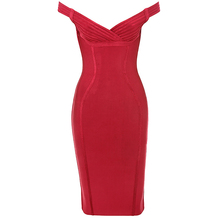 Beaukey-vestido feminino, sexy, elegante, vinho, vermelho, ombro de fora, várias cores, tamanho gg 2024 - compre barato