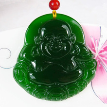 Xinjiang-colgante de Buda de piedra de Hetian, dinero y Tian Maitreya Tatu, verde de la suerte, paz 2024 - compra barato
