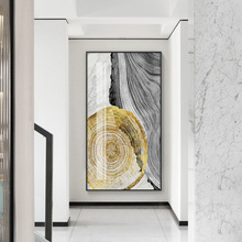 Абстрактная светло-Золотая Картина на холсте Черно-белые плакаты и печать современный декор настенные картины для гостиной коридора 2024 - купить недорого