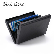 BISI GORO 2021 New Wallet for Men and Women Metal Plastic Card Holder Travel Wallet Passport Holder Document Organizer Wholesale 2024 - buy cheap