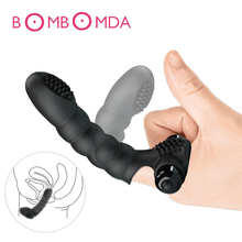 Pussy Finger Vibrators Clitoris Stimulation Sex Toys For Woman Brush Vibrating Finger Sleeve G Spot Massager Adult Sex Product 2024 - buy cheap