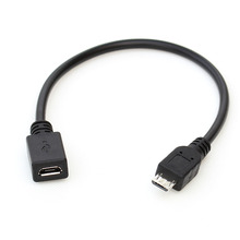 20cm micro USB male to female extension data charging adapter convertor cable 2024 - buy cheap