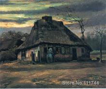 art Oil paintings Straw hats at dusk Vincent Van Gogh reproduction Handmade High quality 2024 - buy cheap