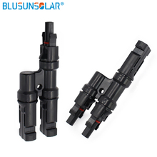 Blusunsolar 2 Pairs Solar PV T-branch Connector For Solar System 2 To 1 Branch Connector 2024 - buy cheap