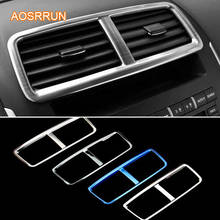 AOSRRUN Stainless steel Matte Stainless Steel central air-conditioning outlet covers car accessories For Mitsubishi ASX 2018 2024 - buy cheap