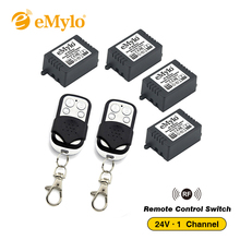 eMylo RF 24V Smart Wireless Remote Control Light Switch 433Mhz One Transmitter  4X1 Channel Relays Lamp Intelligent Switches 2024 - buy cheap