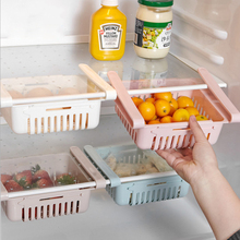 Basedidea tipo cajón refrigerador Rack de almacenamiento de tamaño ajustable frigorífico organizador estante de almacenamiento de cocina 2024 - compra barato
