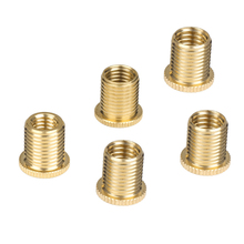 Pack Of 5 Universal Gear Shift Knob Adapter Nuts Insert Set M10x1.25 Gold High quality and brand new 2024 - buy cheap